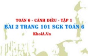 Bài 2 trang 101 SGK Toán 6 tập 1 Cánh Diều